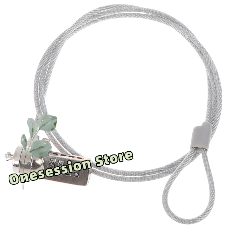 Laptop Lock Cable - Cadeado de segurança de 4 dígitos