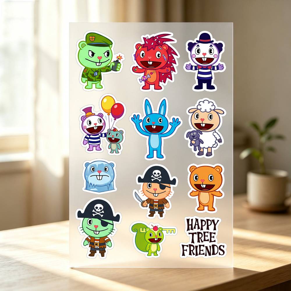 Laptop Accessories Wallpaper - Adesivos Happy T-ree F-rien-ds para Carro,