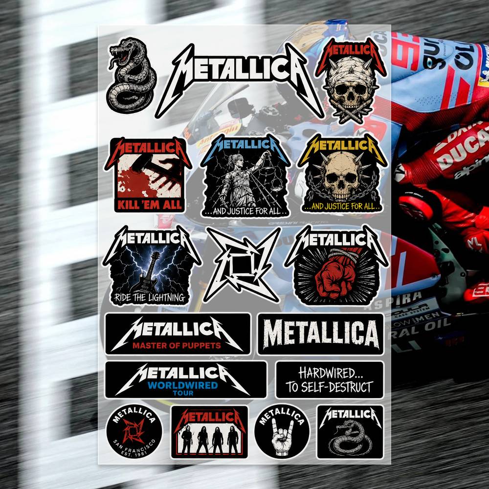 Laptop Accessories Wallpaper - Adesivos M-Metallica para Moto, Adesivo para