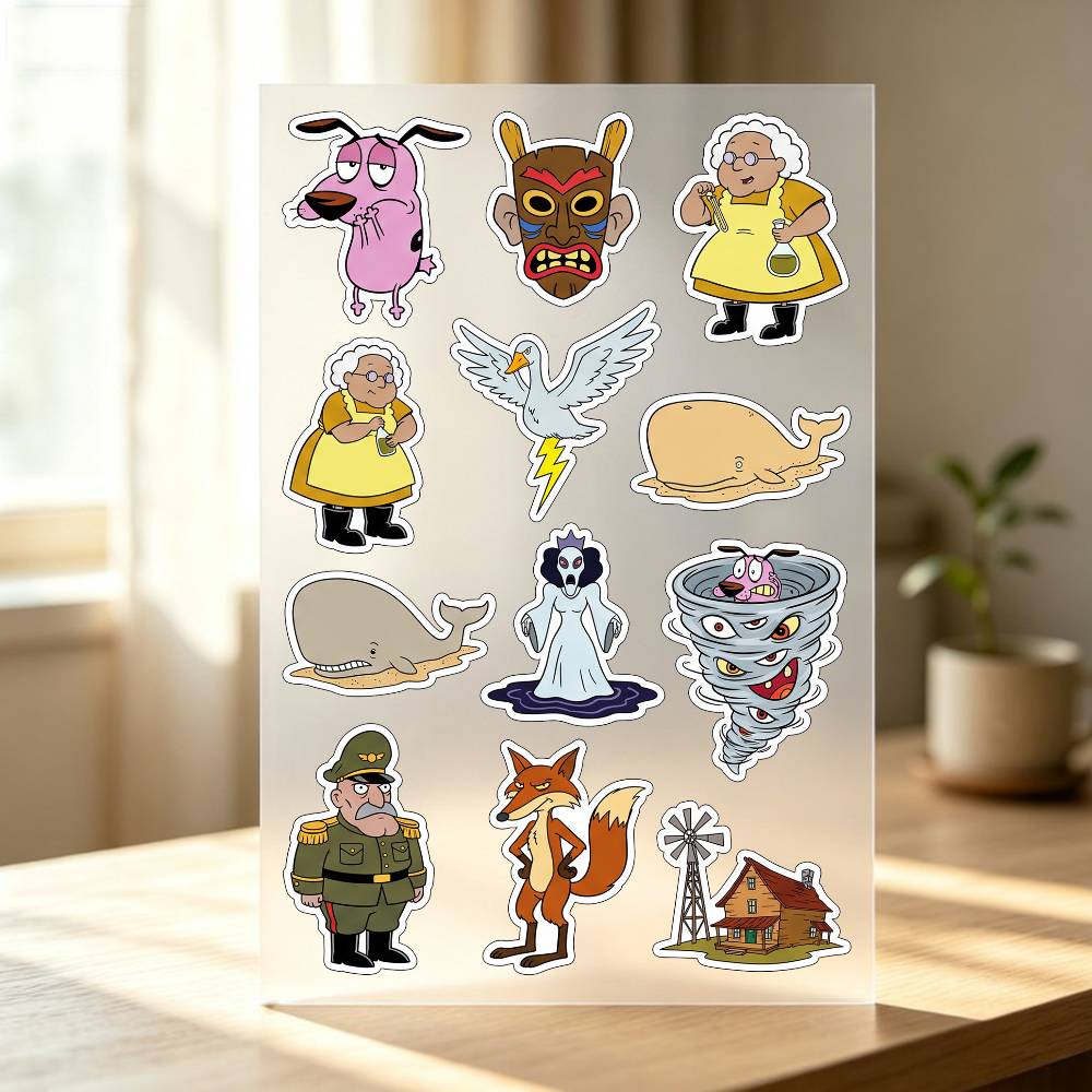 Laptop Accessories Wallpaper - Adesivos C-COURAGE The Cowardly Dog para