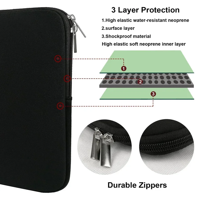 Bolsa para laptop 11 12 13 15  - Laptop Accessories Travel Case avaliação e preço