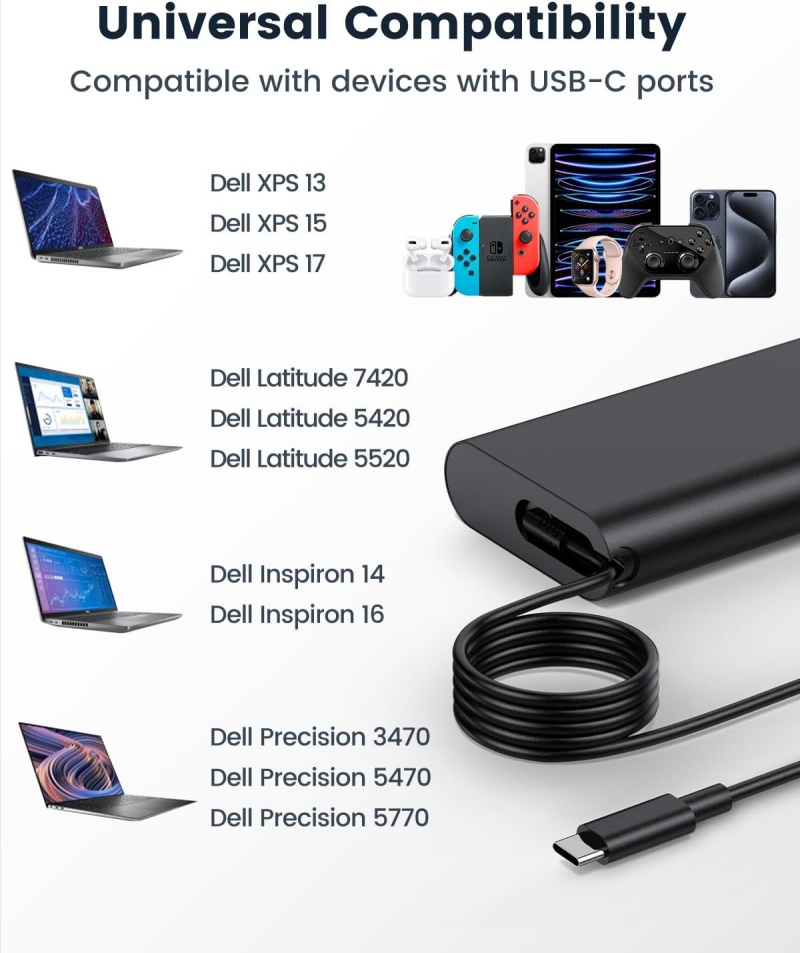90w usb c tipo c carregador de - Laptop Accessories Dell avaliação e preço