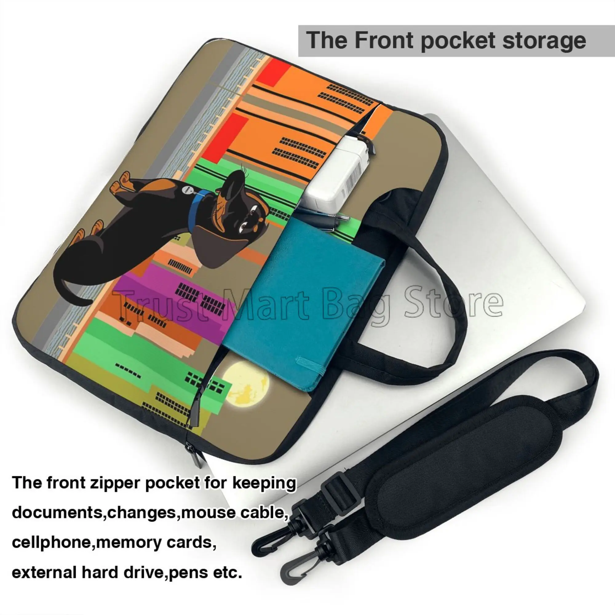 Dachshund Imprimir Laptop Bols - Laptop Accessories Travel Case avaliação e preço