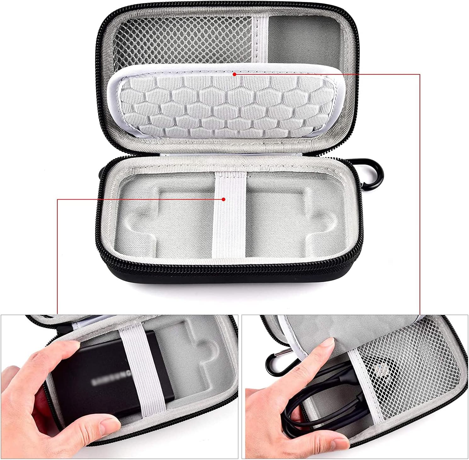 Capa universal usb 3.2 ssd, bo - Cable Management Bag avaliação e preço
