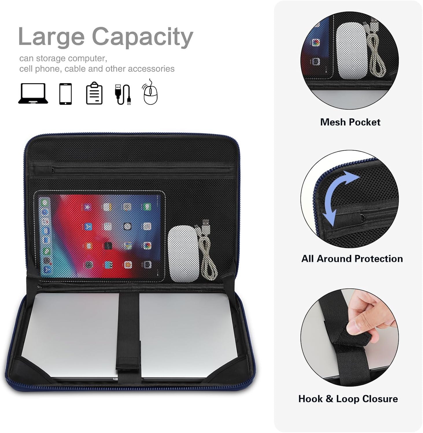 Bolsa para laptop de 13 14 15, - Laptop Accessories Travel Case avaliação e preço