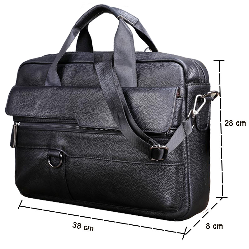 Grande bolsa de couro genuíno  - Laptop Accessories Travel Case avaliação e preço