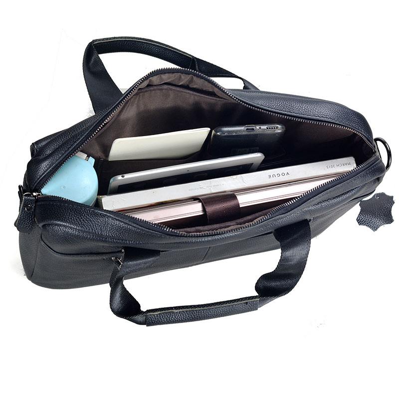Grande bolsa de couro genuíno  - Laptop Accessories Travel Case avaliação e preço