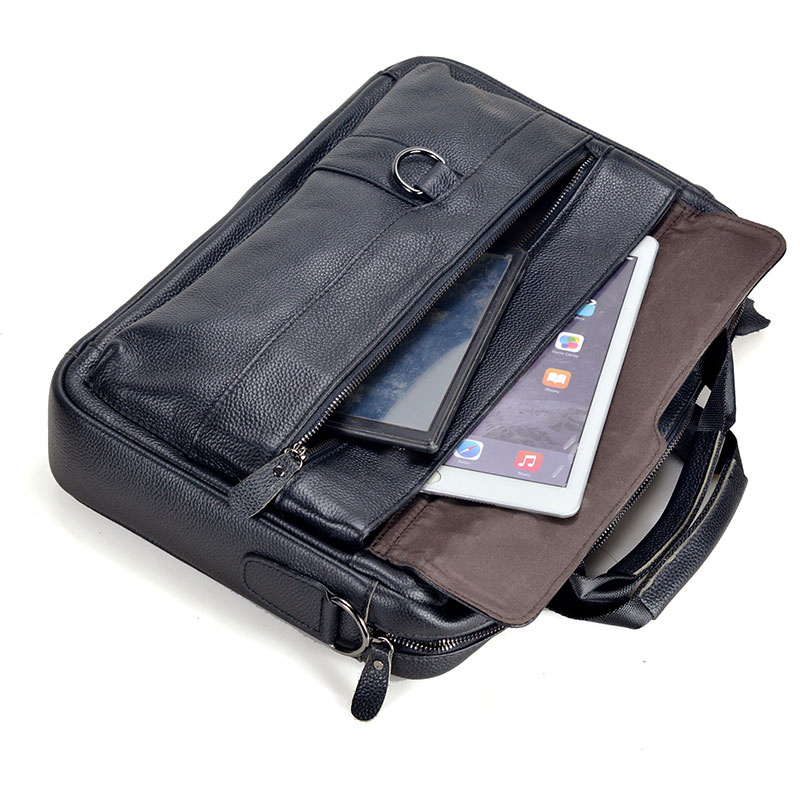 Grande bolsa de couro genuíno  - Laptop Accessories Travel Case avaliação e preço