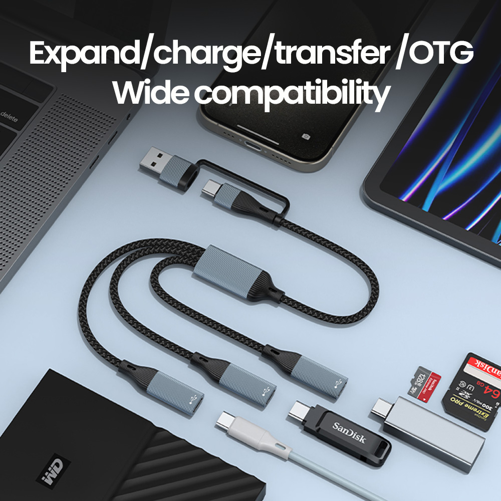 3 em 1 tipo c hub usb hub usb  - Laptop Lock Cable avaliação e preço