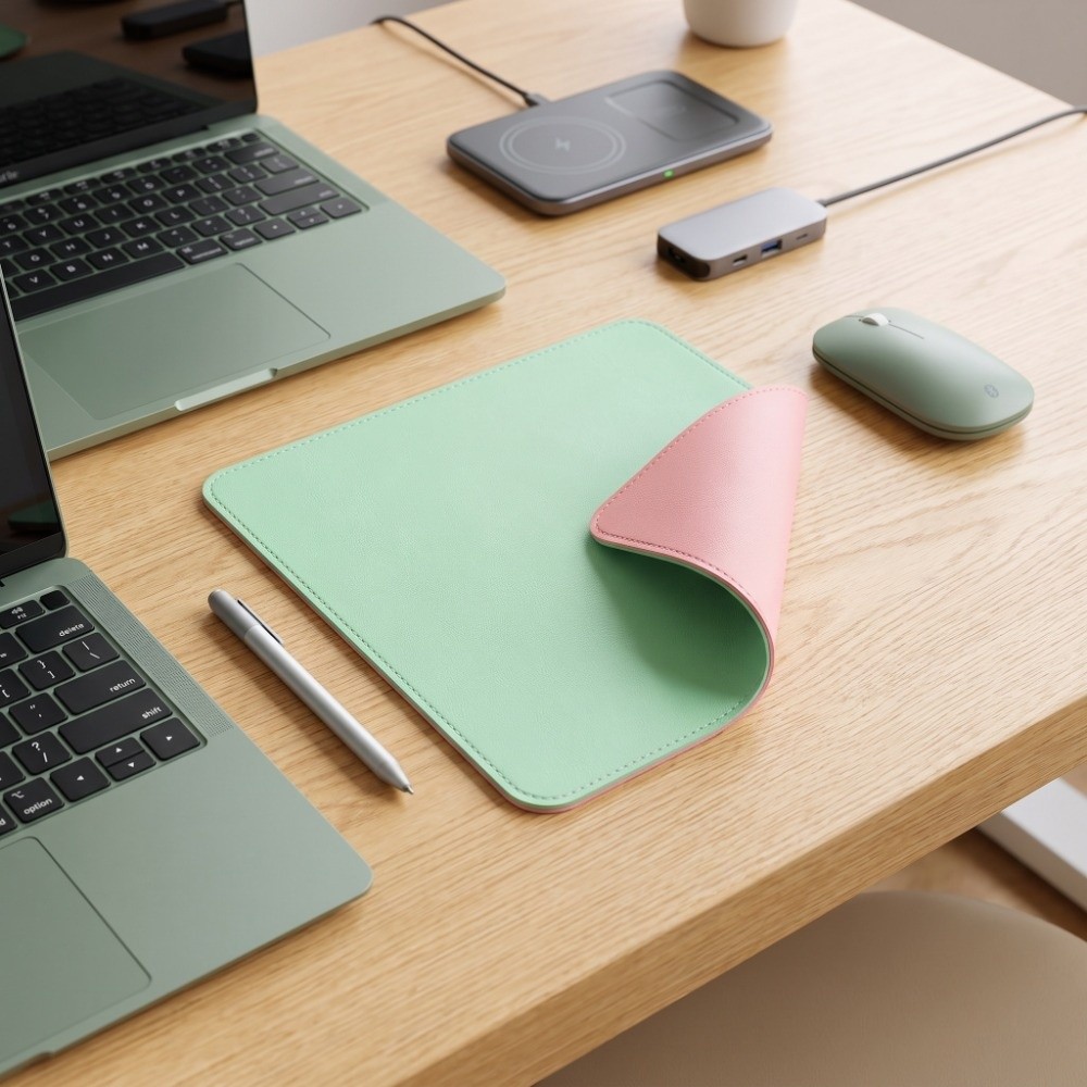 Mouse Pad de Couro com Combina - Laptop Accessories Writing Pad avaliação e preço