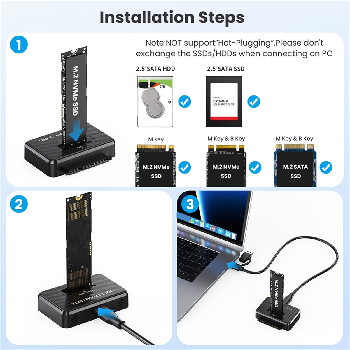 Leitor de SSD M.2 L77A NVMe/SA - External Nvme Ssd avaliação e preço
