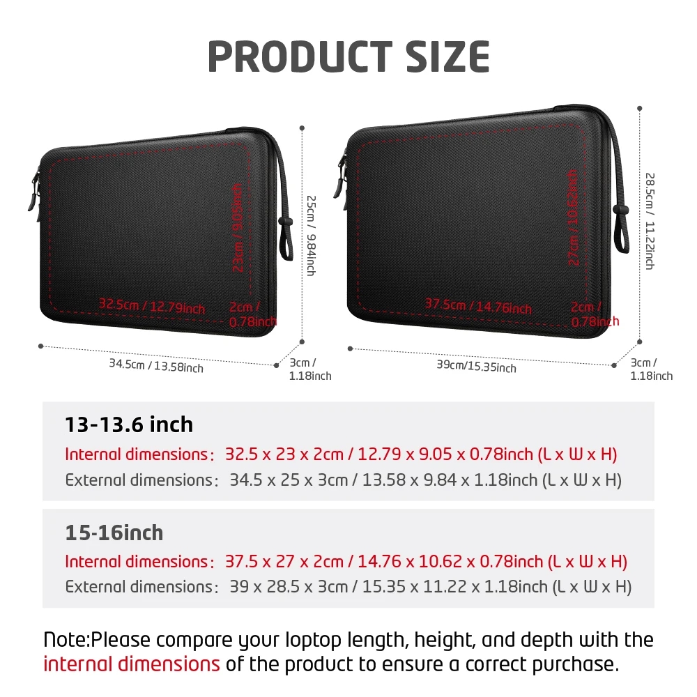 Capa para Laptop 13 13.6 15 16 - Laptop Accessories Travel Case avaliação e preço