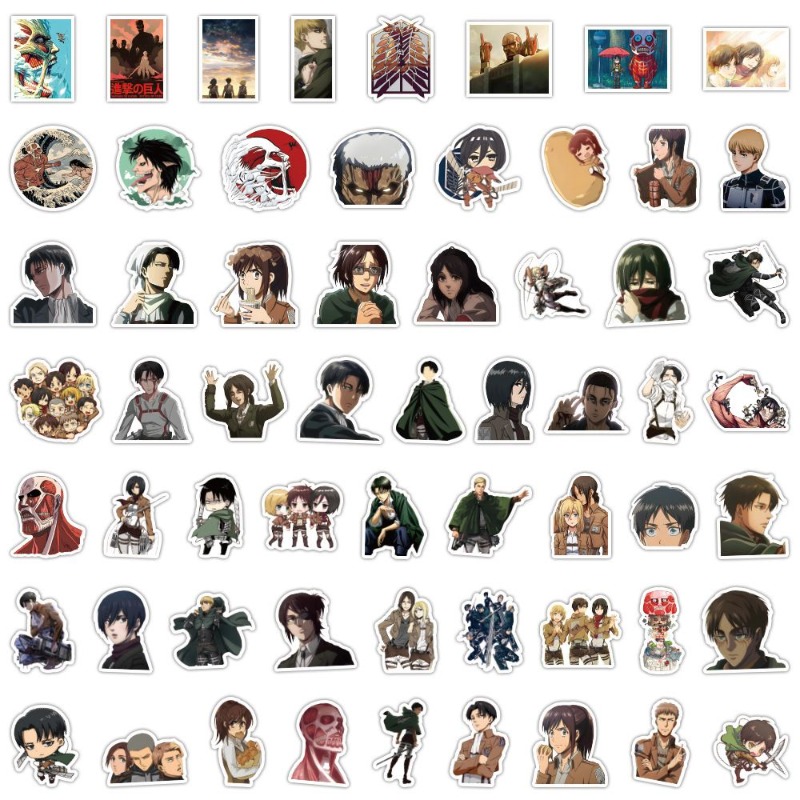 60 Adesivos de Anime Attack on - Laptop Accessories And Parts avaliação e preço