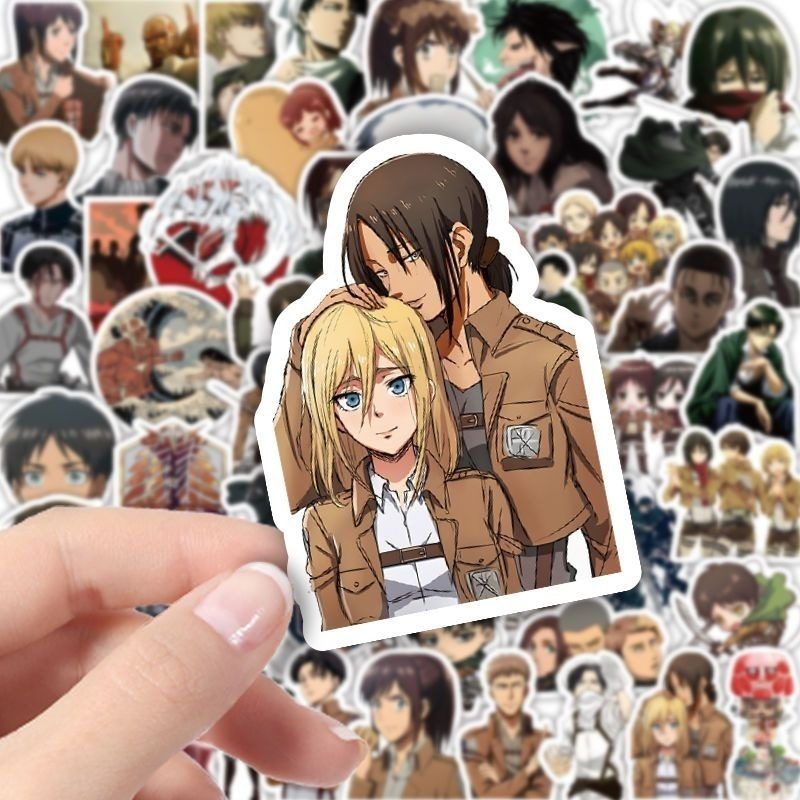 60 Adesivos de Anime Attack on - Laptop Accessories And Parts avaliação e preço