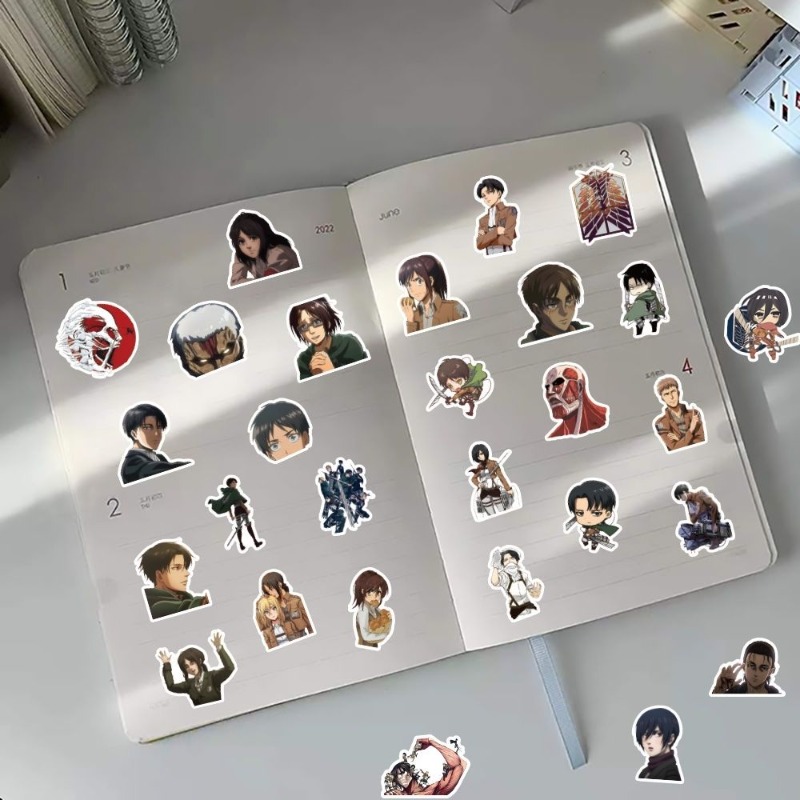 60 Adesivos de Anime Attack on - Laptop Accessories And Parts avaliação e preço