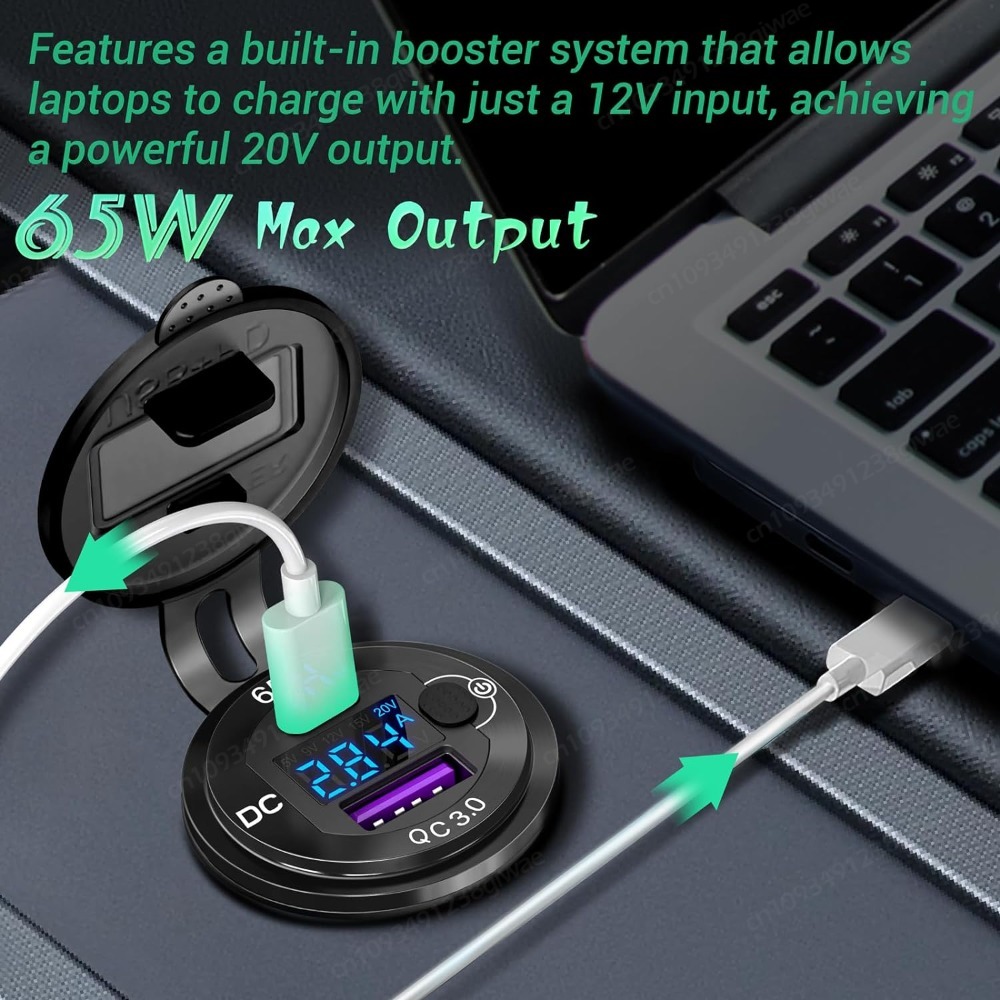 12v tomada usb de alumínio car - Laptop Lock Cable avaliação e preço