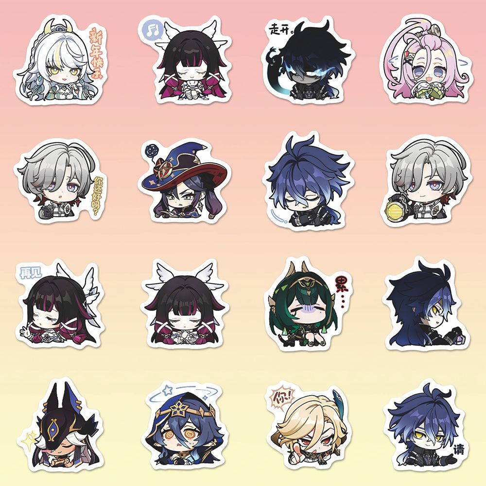 64PCS Adesivos de Anime Genshi - Laptop Accessories And Parts avaliação e preço